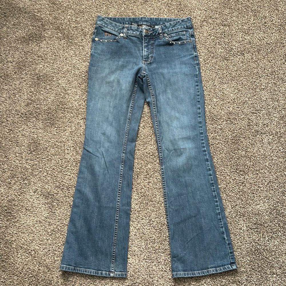 Harley-Davidson Women’s Bootcut Stretch Denim Blue Jeans Size 8 (Tag)